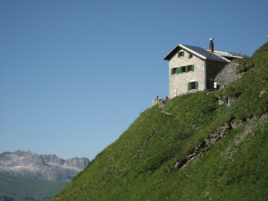 Die Hütte von außen